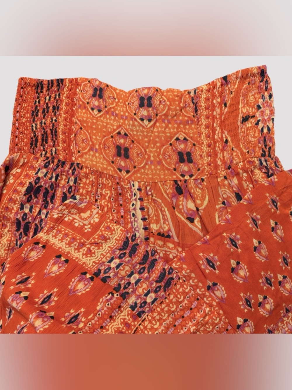Sacred Threads Coral Palazzo Wide-Leg Pants - Picture 4 of 6